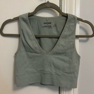 Garage Sage Green Seamless Tank Top